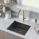 Swiss Madison Black 21 x 18 in. No Hole Stainless Steel 1 Bowl Undermount Kitchen Sink 
