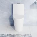 Swiss Madison Matte White 1.1/1.6 gpf Dual Flush Elongated One Piece Toilet 