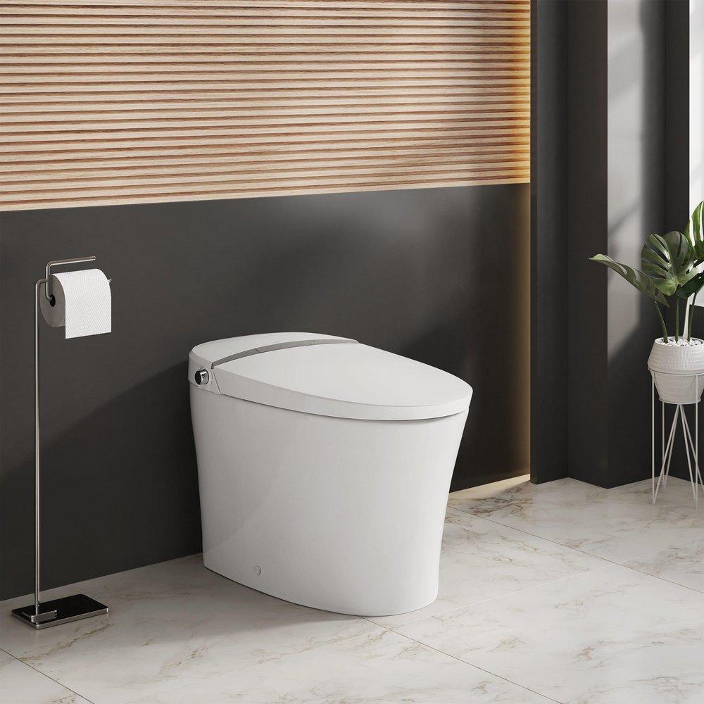 AVANCER INTELLIGENT ONE-PIECE ELONGATED TOILET TOUCHLESS DUAL-FLUSH 11/16GPF 