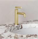 AVALLON SINGLE HOLE SINGLE-HANDLE SLEEK BATHROOM FAUCET IN BRUSHED GOLD 