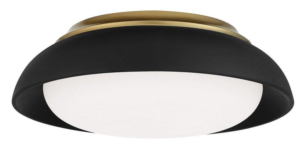 Minka Lavery Coal 15 in. LED Flush Mount Ceiling Fixture 
