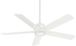54 in. 5-Blade Ceiling Fan in Flat White