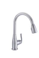 PROFLO&reg; Polished Chrome Pull Down Monoblock Kitchen Faucet