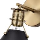 NUVO Matte Black 60W 1-Light 9-3/4 in. Wall Sconce 