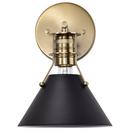 NUVO Matte Black 60W 1-Light 9-3/4 in. Wall Sconce 