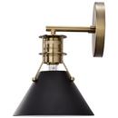 NUVO Matte Black 60W 1-Light 9-3/4 in. Wall Sconce 