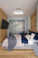 COLONY 1 LIGHT SMALL FLUSH MOUNT FIXTURE MATTE WHITE WITH BURNISHED BRASS 