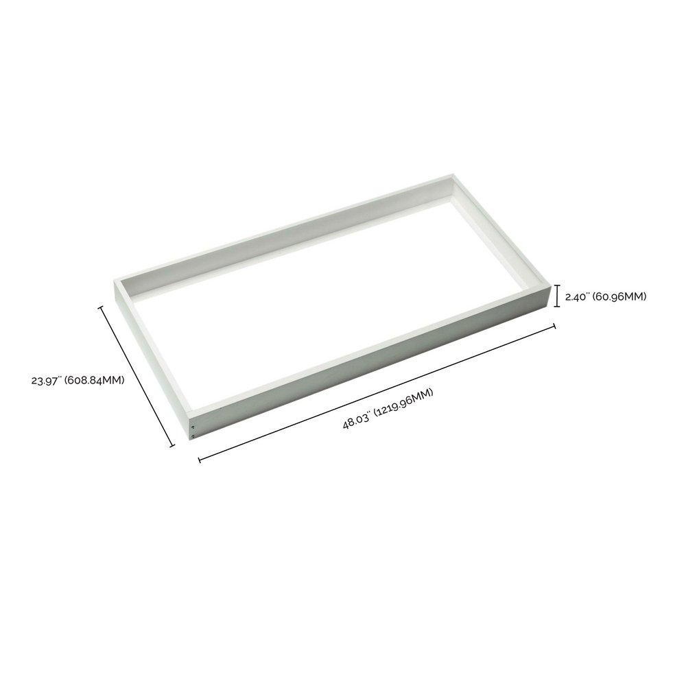 2X4 BACKLIT PANEL FRAME KIT SLIM VERSION WHITE FINISH 