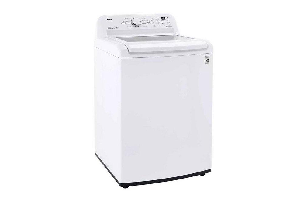 LG Electronics White 28-3/8 x 44-1/2 x 27 in. 4.5 cu. ft. 8 Settings Electric Top Load Washer 
