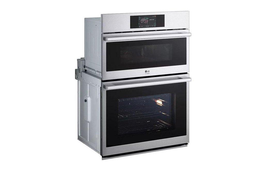 LG Stainless Steel 29-3/4 x 23-3/8 in. 4.7 cu.ft. 40A Flush Mount Double Oven 