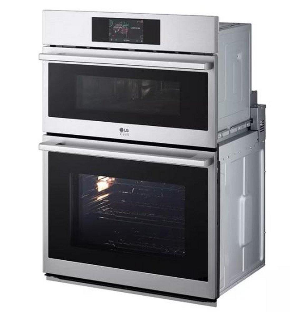 LG Stainless Steel 29-3/4 x 23-3/8 in. 4.7 cu.ft. 40A Flush Mount Double Oven 
