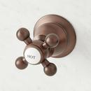 Signature Hardware Oil Rubbed Bronze Two Handle Wall Mount Widespread Bathroom Sink Faucet 