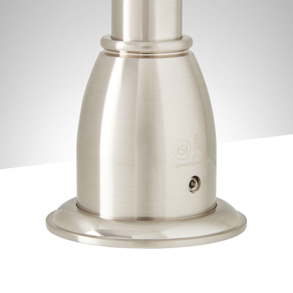 Signature Hardware Oil Rubbed Bronze Two Handle Wall Mount Widespread Bathroom Sink Faucet 