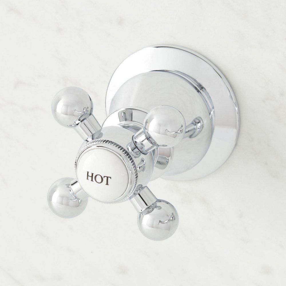 Signature Hardware Oil Rubbed Bronze Two Handle Wall Mount Widespread Bathroom Sink Faucet 