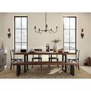 Progress Lighting Matte Black 30-3/25 x 18 in. 60W 5-Light 1-Tier Incandescent Farmhouse Chandelier 