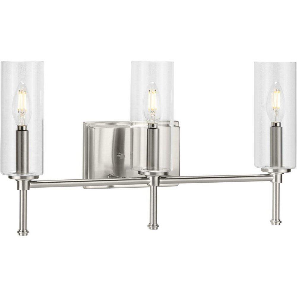 THREE LIGHT BRUSHED NICKEL TRADITIO 