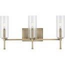 THREE LIGHT VINTAGE BRASS TRADITION 