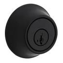 Kwikset Matte Black Deadbolt Lock in Matte Black 