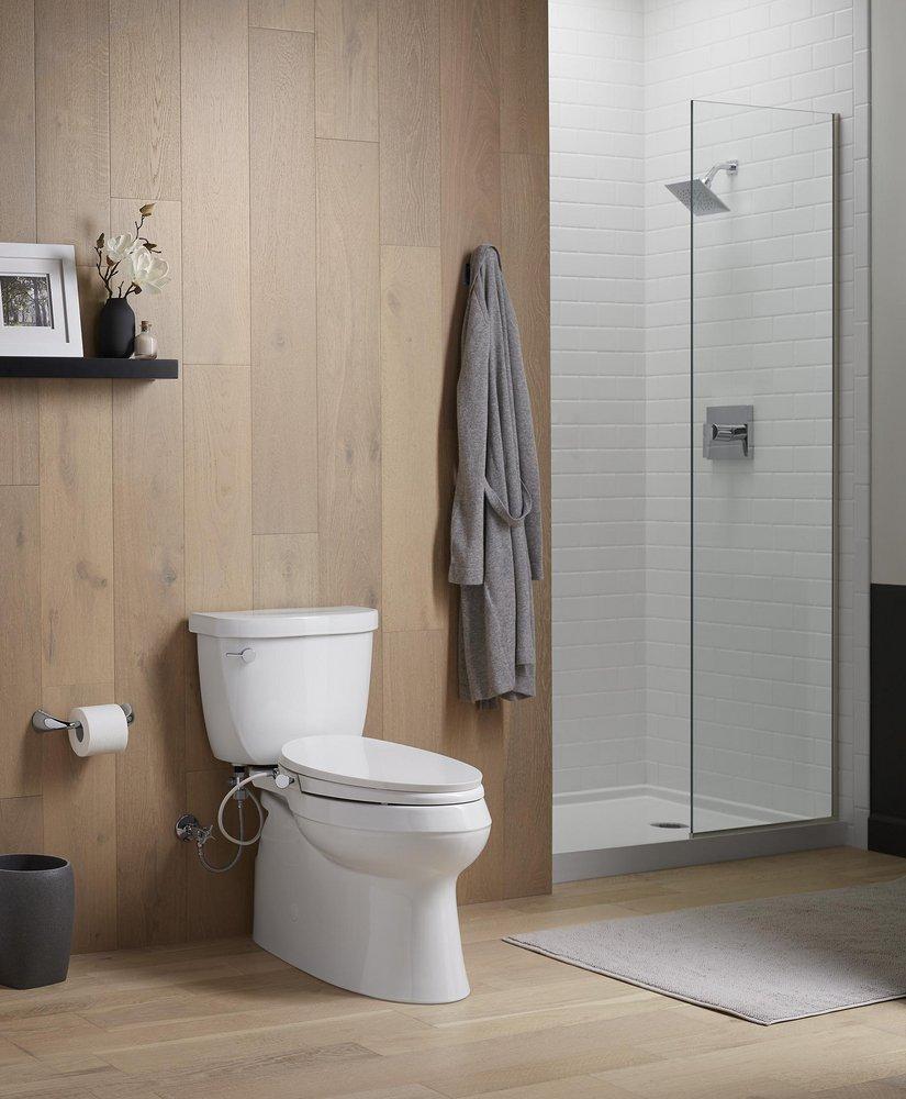 KOHLER White Elongated Closed Front Bidet 