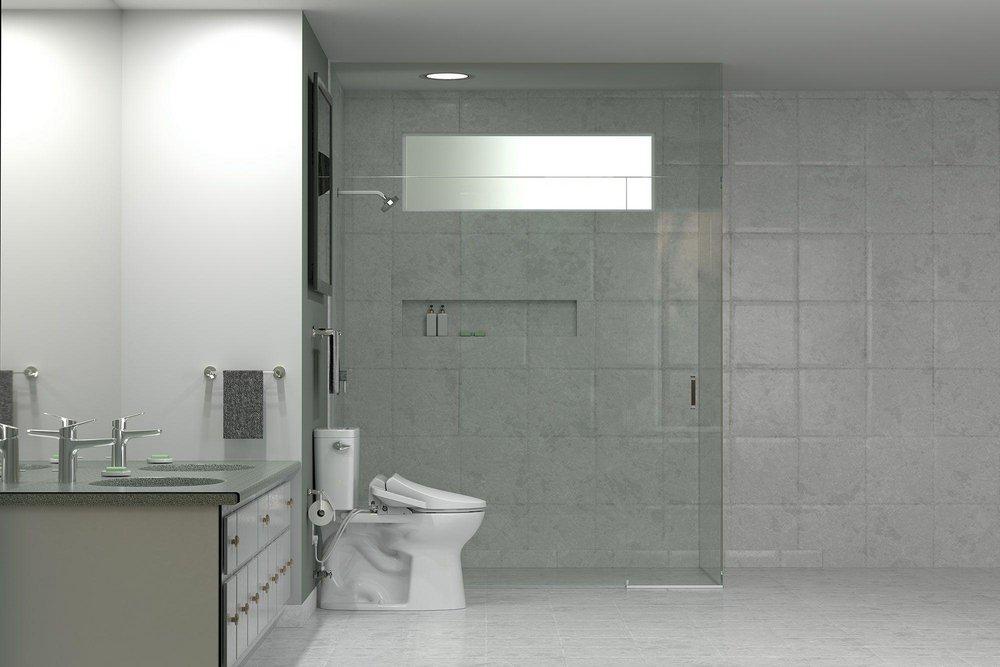 TOTO Cotton Elongated Closed Front with Cover Bidet Seat 