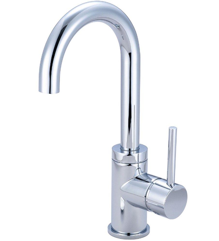 Pioneer Industries Polished Chrome Single Handle Monoblock Bathroom Sink Faucet 