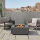 Real Flame Weathered Slate 50000 BTU Fire Pit Table 