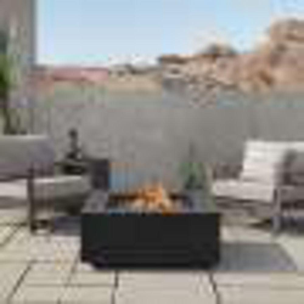 Real Flame Weathered Slate 50000 BTU Fire Pit Table 