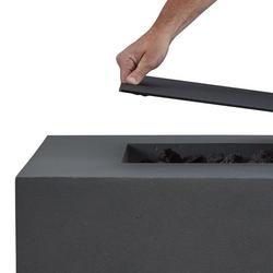 25 SQ FIRE BWL BRNR LID BLAC