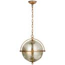 15W 2-Light Medium E-26 LED Pendant Light in Gilded Iron