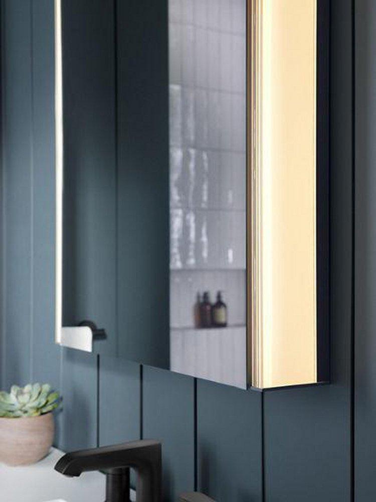 KOHLER Dark Anodized Aluminum 17 x 40 in. Surface Mount Medicine Cabinet 