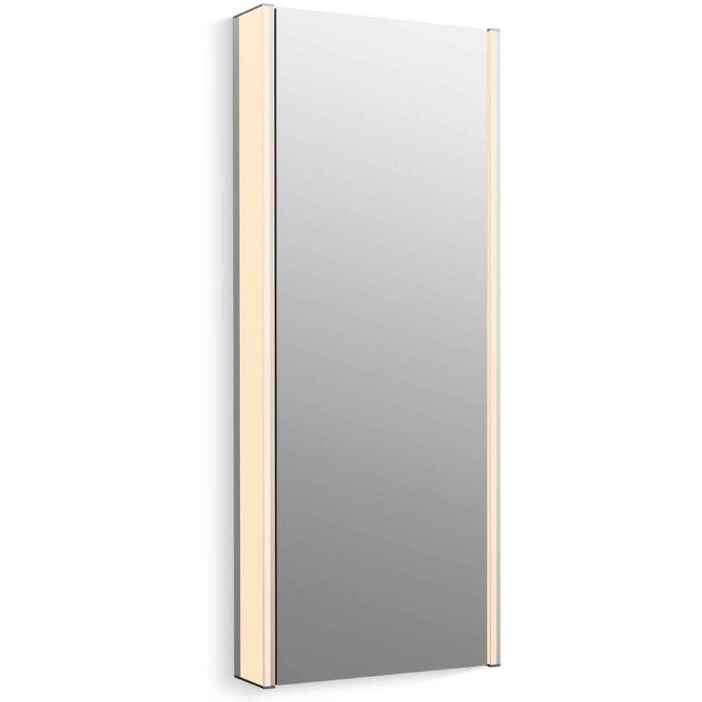 KOHLER Dark Anodized Aluminum 17 x 40 in. Surface Mount Medicine Cabinet 