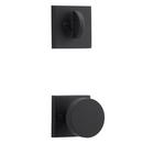 Baldwin Satin Black Handle Set and Knob 