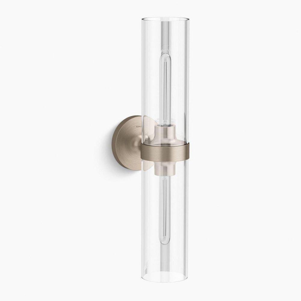 2-Light 22 in. Tall Bathroom Sconce in Vibrant Brushed Bronze 