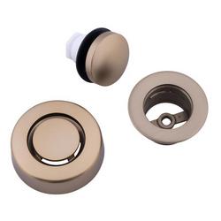 Bath Waste Trim Kit with Touch Toe Stopper and Finished Drain Spud in Champagne Bronze