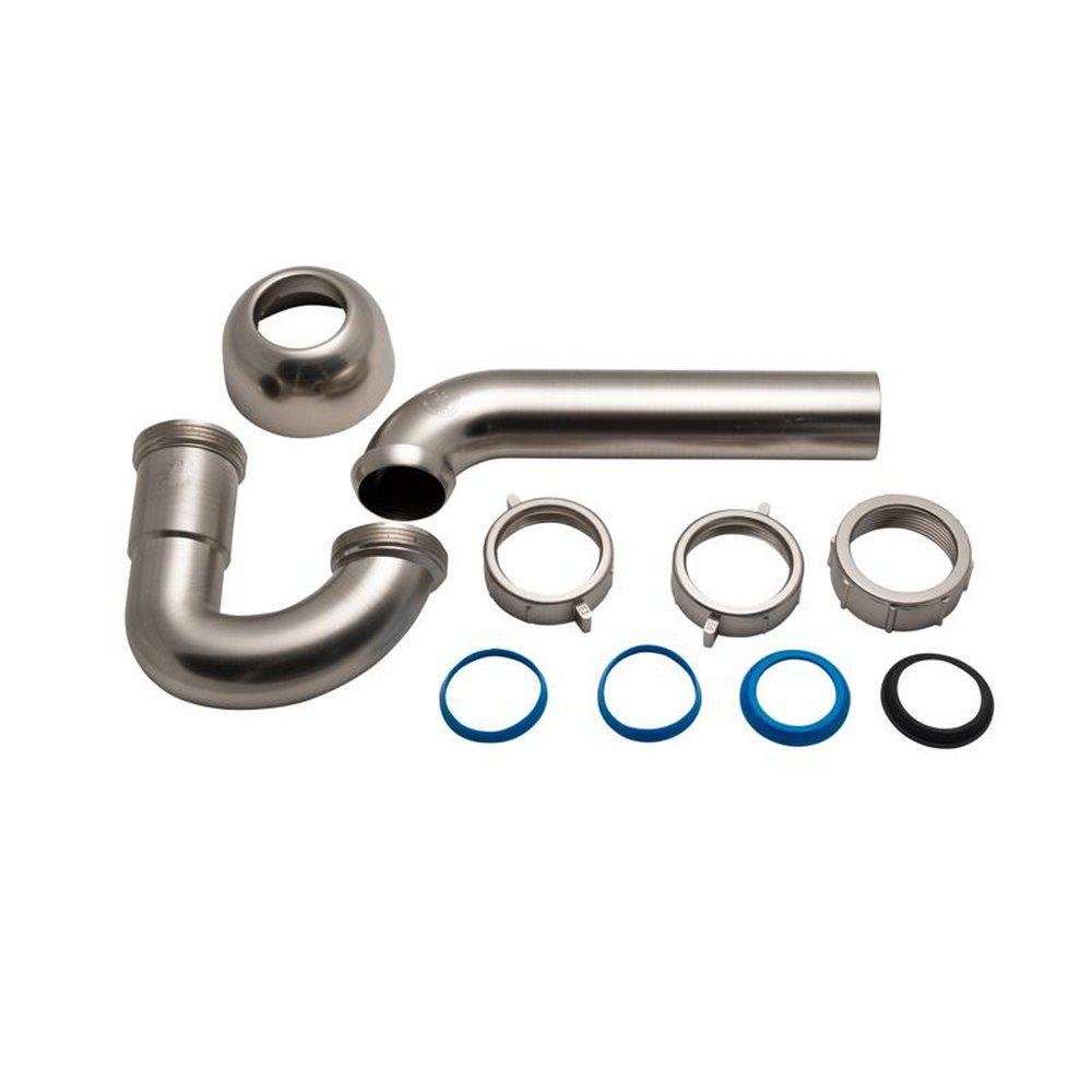 Dearborn Brushed Nickel 1-1/2 in. Plastic P-Trap 