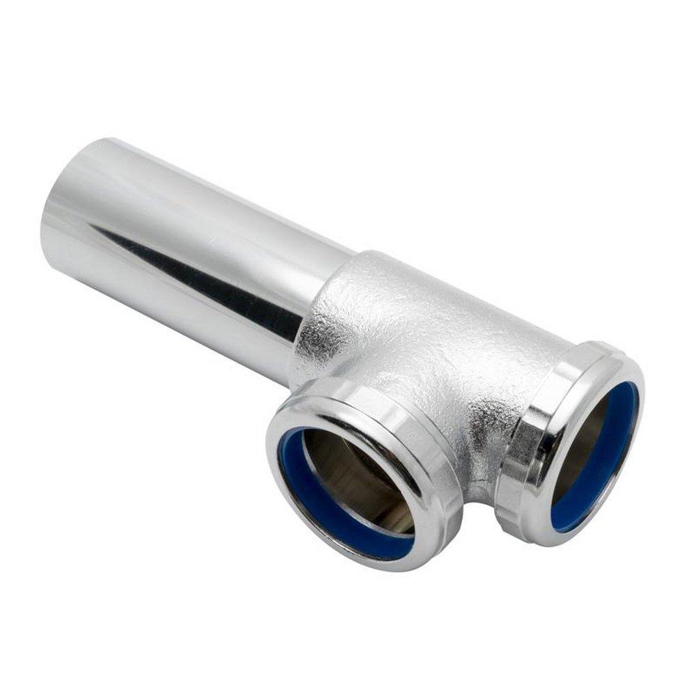 Dearborn Chrome Baffle Tee in Chrome 