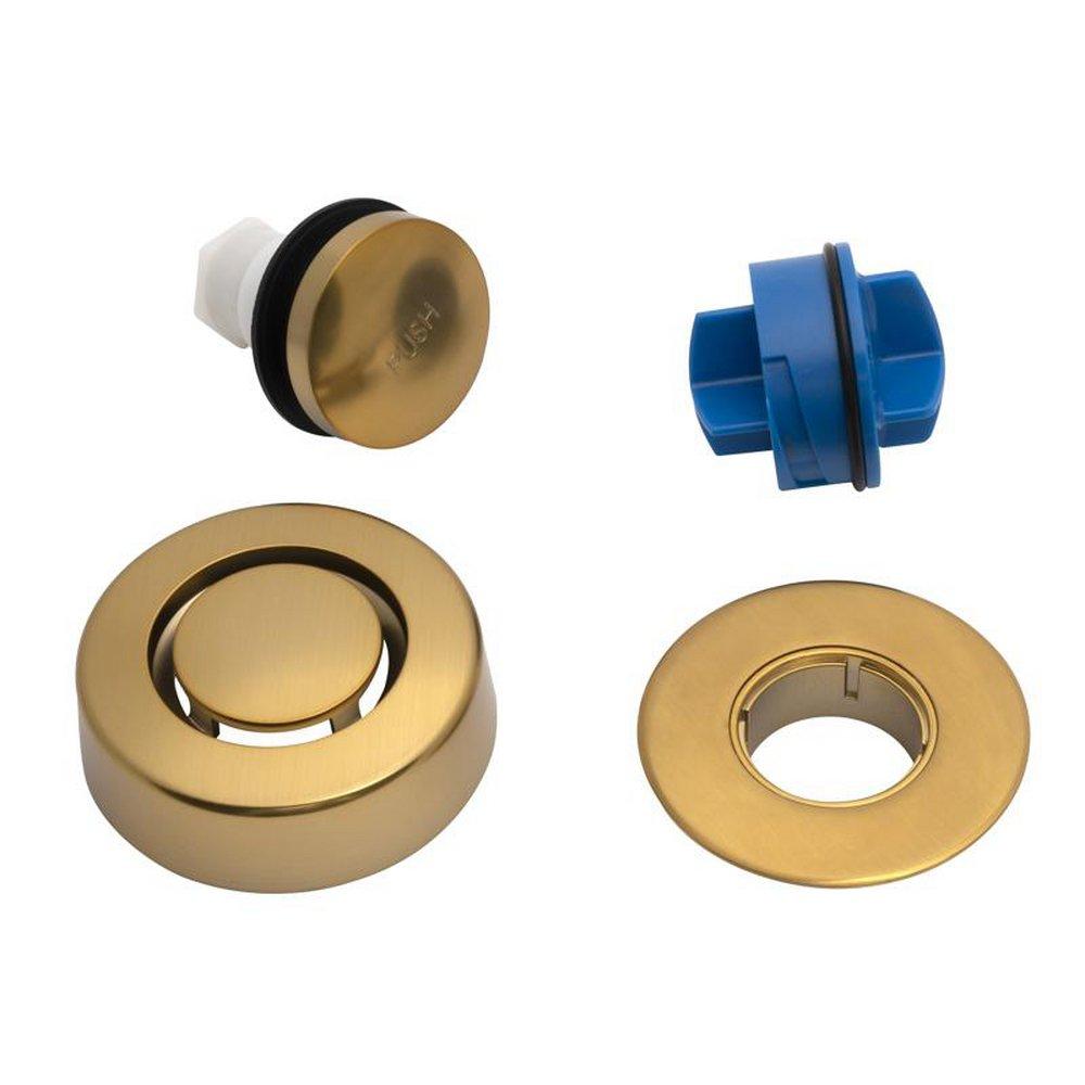 Dearborn Brushed Gold Solvent Weld Brass Touch Toe Stopper 
