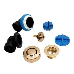 Plastic Push-Pull Drain in Champagne Bronze