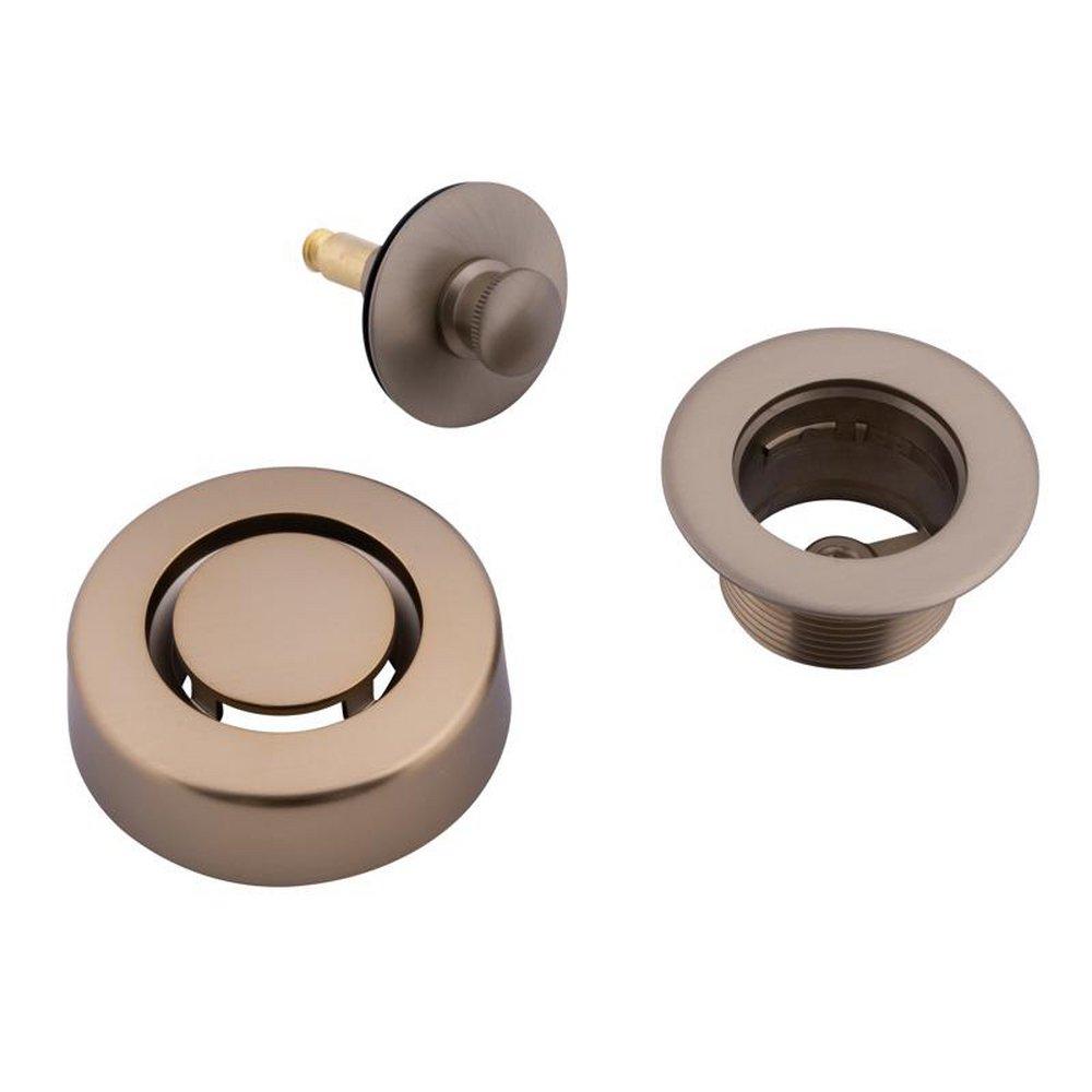 Dearborn Champagne Bronze Solvent Weld Brass Push and Pull Stopper 