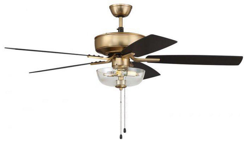 Craftmade Satin Brass 52 in. 5-Blade Indoor Ceiling Fan 