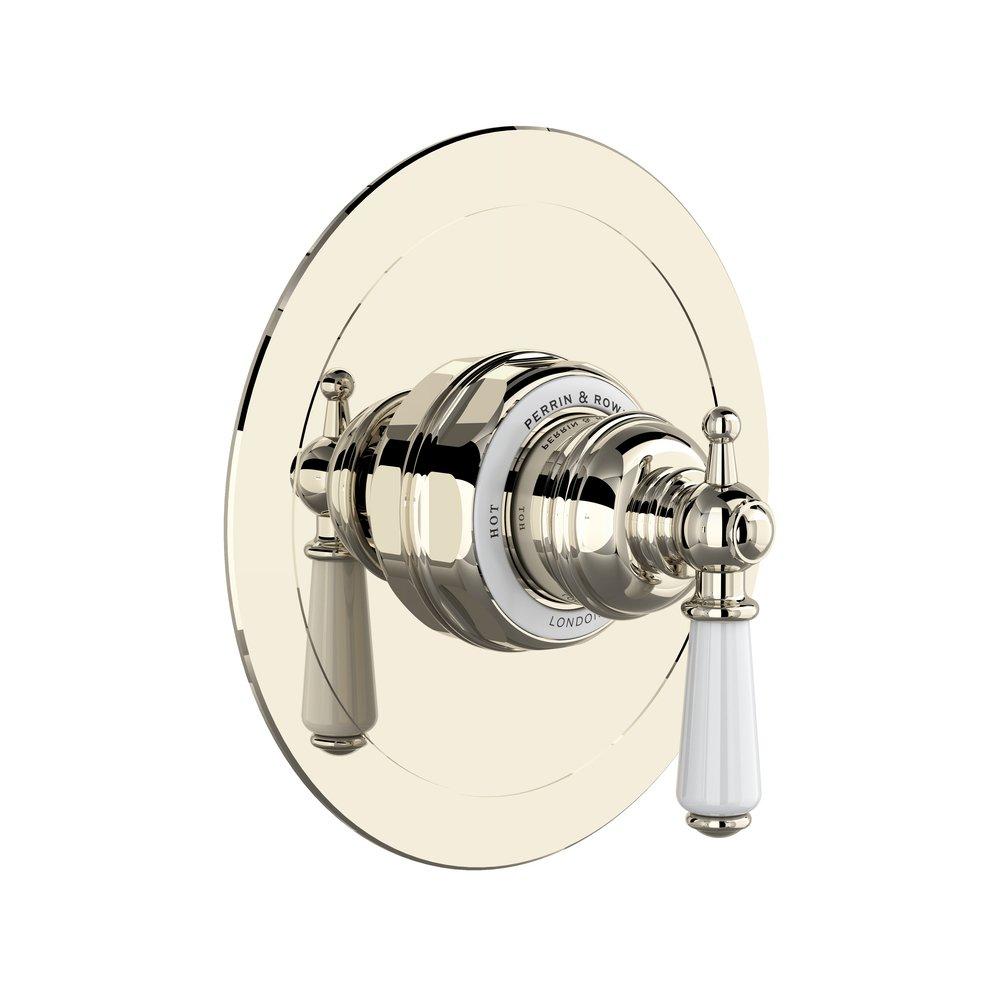 Perrin & Rowe Polished Nickel Single Handle Bathtub & Shower Faucet (Trim Only) 