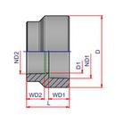 NIRON Socket Weld PP-RCT Concentric Reducer Coupling 