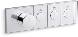 Single Handle Thermostatic Valve Trim in Polished Chrome