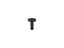 3 in. Ceiling-Mount Rainhead Arm and Flange in Matte Black