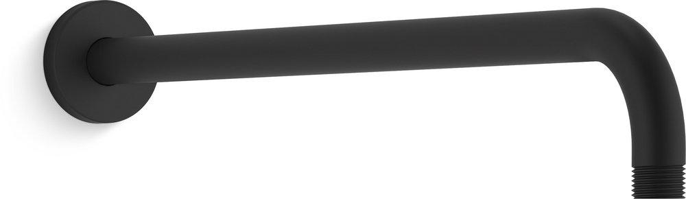 KOHLER Matte Black 19 x 2-3/16 x 1/2 in. NPT Brass Shower Arm 