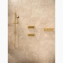 KOHLER Vibrant™ Brushed Nickel Four Handle Bathtub & Shower Faucet (Trim Only) 