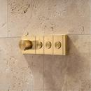 KOHLER Vibrant Brushed Nickel Four Handle Bathtub & Shower Faucet (Trim Only) 