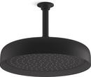 KOHLER Matte Black Dual Function Full and Rain Head Showerhead 