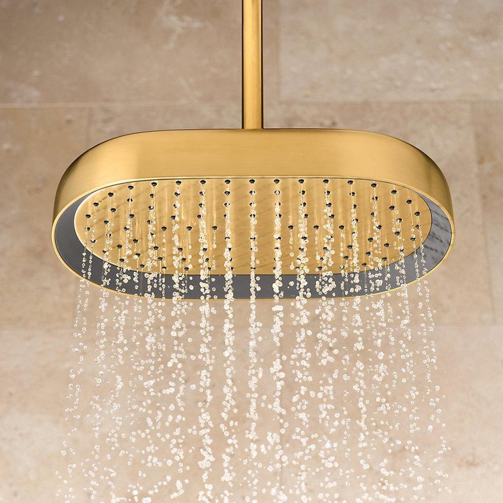 KOHLER Matte Black Dual Function Full and Rain Head Showerhead 