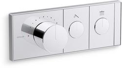 Single Handle Thermostatic Valve Trim in Polished Chrome